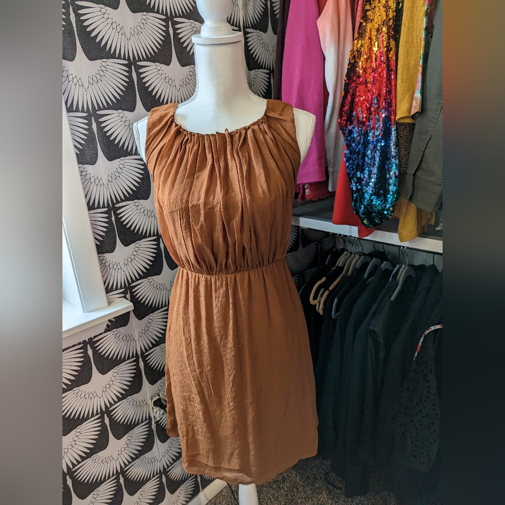 Burnt orange dress